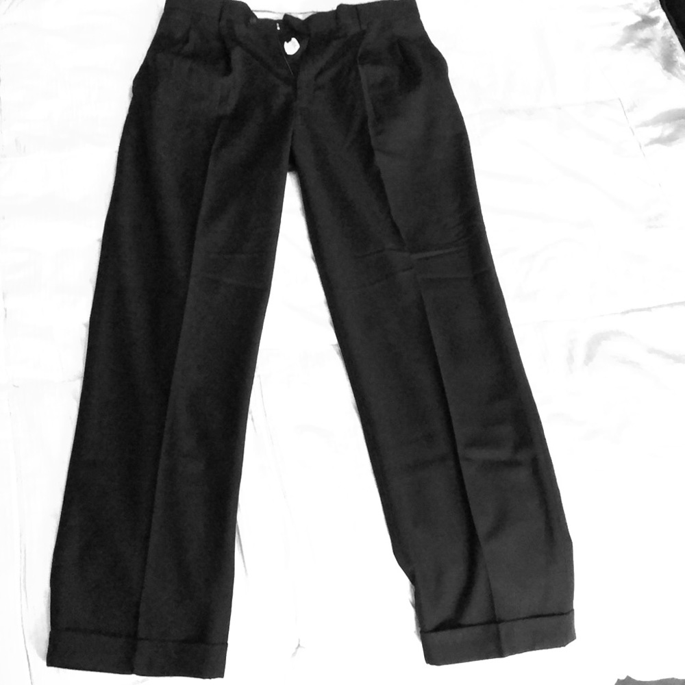 Black Pleated Pants